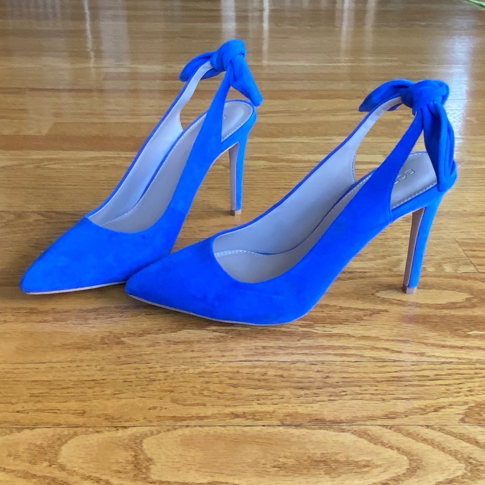 Bcbgeneration Blue Slingback Heels - image 1
